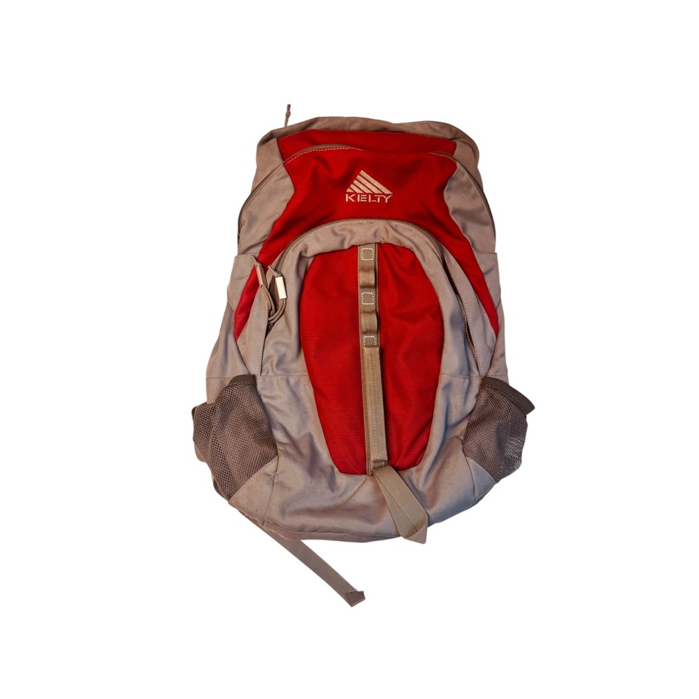 Kelty Shrike Backpack Red Grey Hiking Daypack Outdoor Utility Bag Bookbag